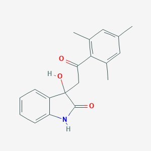 molecular formula C19H19NO3 B214675 3-Hydroxy-3-[2-oxo-2-(2,4,6-trimethyl-phenyl)-ethyl]-1,3-dihydro-indol-2-one 