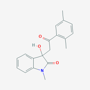 molecular formula C19H19NO3 B214679 3-[2-(2,5-dimethylphenyl)-2-oxoethyl]-3-hydroxy-1-methyl-1,3-dihydro-2H-indol-2-one 
