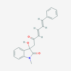 molecular formula C21H19NO3 B214681 3-Hydroxy-1-methyl-3-(2-oxo-6-phenyl-hexa-3,5-dienyl)-1,3-dihydro-indol-2-one 