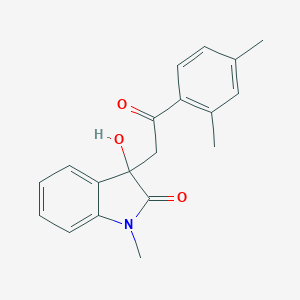 molecular formula C19H19NO3 B214682 3-[2-(2,4-dimethylphenyl)-2-oxoethyl]-3-hydroxy-1-methyl-1,3-dihydro-2H-indol-2-one 