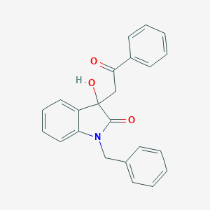 molecular formula C23H19NO3 B214729 1-benzyl-3-hydroxy-3-(2-oxo-2-phenylethyl)-1,3-dihydro-2H-indol-2-one 