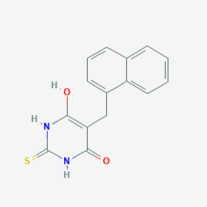 molecular formula C15H12N2O2S B214759 6-hydroxy-5-(1-naphthylmethyl)-2-sulfanyl-4(3H)-pyrimidinone 