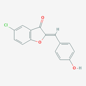 molecular formula C15H9ClO3 B214761 5-chloro-2-(4-hydroxybenzylidene)-1-benzofuran-3(2H)-one 