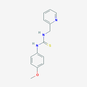 molecular formula C14H15N3OS B214763 1-(4-Methoxyphenyl)-3-(pyridin-2-ylmethyl)thiourea 
