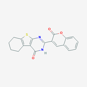 molecular formula C19H14N2O3S B214769 2-(2-oxo-2H-chromen-3-yl)-5,6,7,8-tetrahydro[1]benzothieno[2,3-d]pyrimidin-4(3H)-one 