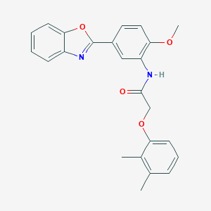 molecular formula C24H22N2O4 B214775 N-[5-(1,3-benzoxazol-2-yl)-2-methoxyphenyl]-2-(2,3-dimethylphenoxy)acetamide 