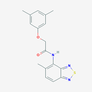 molecular formula C17H17N3O2S B214781 2-(3,5-dimethylphenoxy)-N-(5-methyl-2,1,3-benzothiadiazol-4-yl)acetamide 