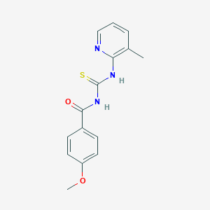 molecular formula C15H15N3O2S B214787 4-methoxy-N-[(3-methylpyridin-2-yl)carbamothioyl]benzamide 