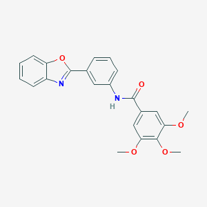 molecular formula C23H20N2O5 B214794 N-[3-(1,3-benzoxazol-2-yl)phenyl]-3,4,5-trimethoxybenzamide 