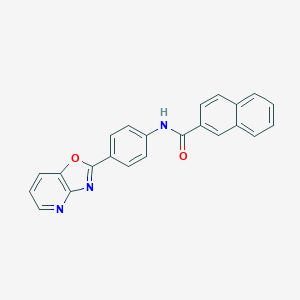 molecular formula C23H15N3O2 B214795 N-(4-[1,3]oxazolo[4,5-b]pyridin-2-ylphenyl)-2-naphthamide 