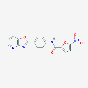 molecular formula C17H10N4O5 B214798 5-硝基-N-[4-(2-噁唑并[4,5-b]吡啶基)苯基]-2-呋喃甲酰胺 