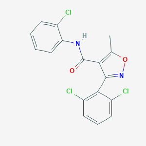 N-(2-chlorophenyl)-3-(2,6-dichlorophenyl)-5-methyl-1,2-oxazole-4-carboxamide