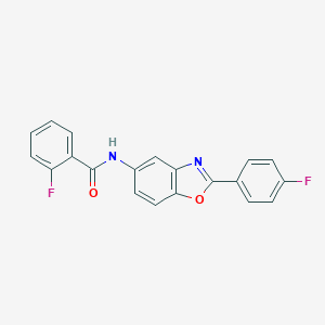 molecular formula C20H12F2N2O2 B214803 2-fluoro-N-[2-(4-fluorophenyl)-1,3-benzoxazol-5-yl]benzamide 