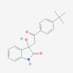 molecular formula C20H21NO3 B214808 3-[2-(4-tert-Butylphenyl)-2-oxoethyl]-3-hydroxy-1,3-dihydro-2H-indol-2-one 