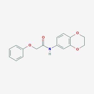 molecular formula C16H15NO4 B214813 N-(2,3-dihydro-1,4-benzodioxin-6-yl)-2-phenoxyacetamide 