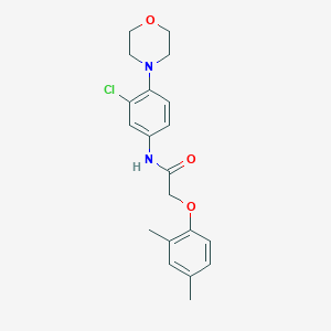 N-[3-chloro-4-(4-morpholinyl)phenyl]-2-(2,4-dimethylphenoxy)acetamide