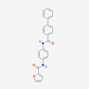 molecular formula C24H18N2O3 B214823 N-{4-[(biphenyl-4-ylcarbonyl)amino]phenyl}furan-2-carboxamide 
