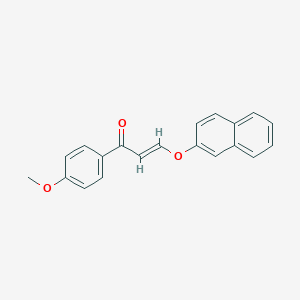 molecular formula C20H16O3 B214833 1-(4-Methoxyphenyl)-3-(2-naphthyloxy)-2-propen-1-one 