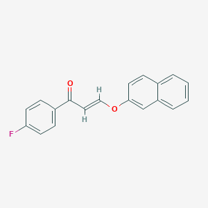 molecular formula C19H13FO2 B214834 1-(4-Fluorophenyl)-3-(2-naphthyloxy)-2-propen-1-one 
