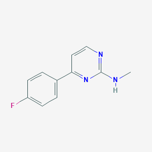 molecular formula C11H10FN3 B214837 N-[4-(4-fluorophenyl)-2-pyrimidinyl]-N-methylamine 
