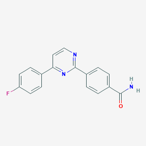 molecular formula C17H12FN3O B214846 4-[4-(4-Fluorophenyl)-2-pyrimidinyl]benzamide 