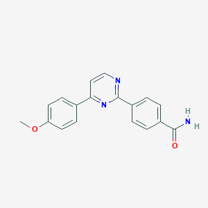 molecular formula C18H15N3O2 B214847 4-[4-(4-Methoxyphenyl)-2-pyrimidinyl]benzamide 