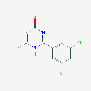 molecular formula C11H8Cl2N2O B214889 2-(3,5-dichlorophenyl)-6-methyl-1H-pyrimidin-4-one 
