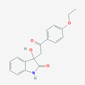 molecular formula C18H17NO4 B214894 3-[2-(4-ethoxyphenyl)-2-oxoethyl]-3-hydroxy-1,3-dihydro-2H-indol-2-one 