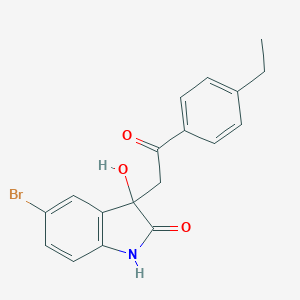 5-bromo-3-[2-(4-ethylphenyl)-2-oxoethyl]-3-hydroxy-1,3-dihydro-2H-indol-2-one