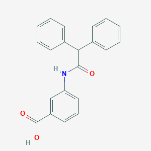 molecular formula C21H17NO3 B214903 3-[(2,2-Diphenylacetyl)amino]benzoic acid 