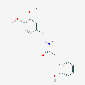 molecular formula C19H23NO4 B214906 N-[2-(3,4-dimethoxyphenyl)ethyl]-3-(2-hydroxyphenyl)propanamide 