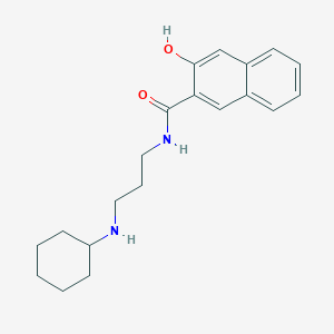 molecular formula C20H26N2O2 B214921 N-[3-(cyclohexylamino)propyl]-3-hydroxynaphthalene-2-carboxamide 
