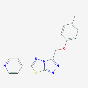 molecular formula C16H13N5OS B214927 4-Methylphenyl [6-(4-pyridinyl)[1,2,4]triazolo[3,4-b][1,3,4]thiadiazol-3-yl]methyl ether 