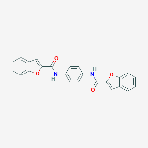 molecular formula C24H16N2O4 B214929 N-{4-[(1-benzofuran-2-ylcarbonyl)amino]phenyl}-1-benzofuran-2-carboxamide 