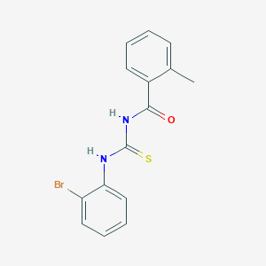 molecular formula C15H13BrN2OS B214942 N-[(2-bromophenyl)carbamothioyl]-2-methylbenzamide 