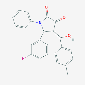 5-(3-fluorophenyl)-3-hydroxy-4-(4-methylbenzoyl)-1-phenyl-1,5-dihydro-2H-pyrrol-2-one