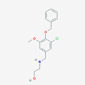 molecular formula C17H20ClNO3 B214958 2-{[4-(Benzyloxy)-3-chloro-5-methoxybenzyl]amino}ethanol 