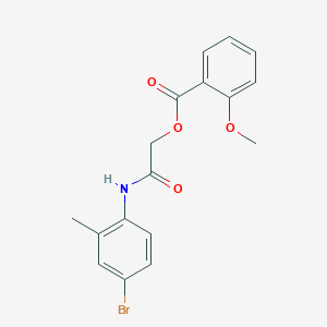 molecular formula C17H16BrNO4 B214961 [2-(4-Bromo-2-methylanilino)-2-oxoethyl] 2-methoxybenzoate 