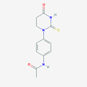 molecular formula C12H13N3O2S B214965 N-[4-(4-oxo-2-sulfanylidene-1,3-diazinan-1-yl)phenyl]acetamide 