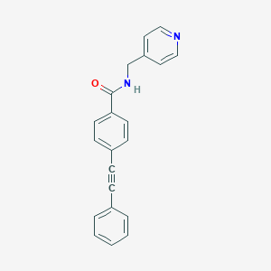 4-(2-phenylethynyl)-N-(pyridin-4-ylmethyl)benzamide