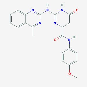 molecular formula C21H20N6O3 B214977 6-hydroxy-N-(4-methoxyphenyl)-2-[(4-methylquinazolin-2-yl)amino]-4,5-dihydropyrimidine-4-carboxamide 