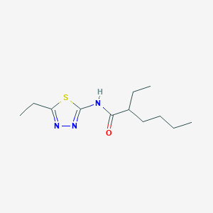 molecular formula C12H21N3OS B215001 2-ethyl-N-(5-ethyl-1,3,4-thiadiazol-2-yl)hexanamide 