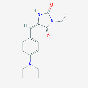 molecular formula C16H21N3O2 B215003 5-[4-(Diethylamino)benzylidene]-3-ethyl-2,4-imidazolidinedione 