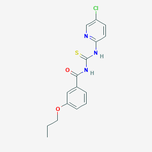 molecular formula C16H16ClN3O2S B215005 N-[(5-chloropyridin-2-yl)carbamothioyl]-3-propoxybenzamide 