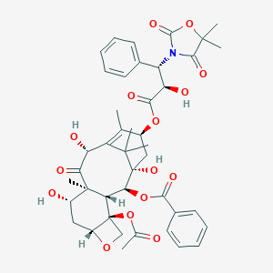 molecular formula C43H49NO15 B021501 多西他赛代谢物 M4 CAS No. 157067-34-0