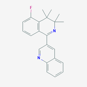 molecular formula C22H21FN2 B215011 5-Fluoro-3,3,4,4-tetramethyl-1-quinolin-3-ylisoquinoline 