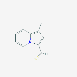 molecular formula C14H17NS B215015 2-Tert-butyl-1-methyl-3-indolizinecarbothialdehyde 