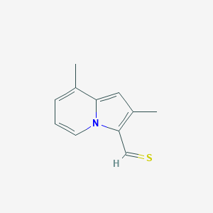 molecular formula C11H11NS B215017 2,8-Dimethyl-3-indolizinecarbothialdehyde 