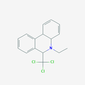 molecular formula C16H16Cl3N B215023 5-Ethyl-6-(trichloromethyl)-4a,5,6,10b-tetrahydrophenanthridine 