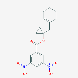 molecular formula C17H18N2O6 B215027 1-(1-Cyclohexen-1-ylmethyl)cyclopropyl 3,5-dinitrobenzoate 